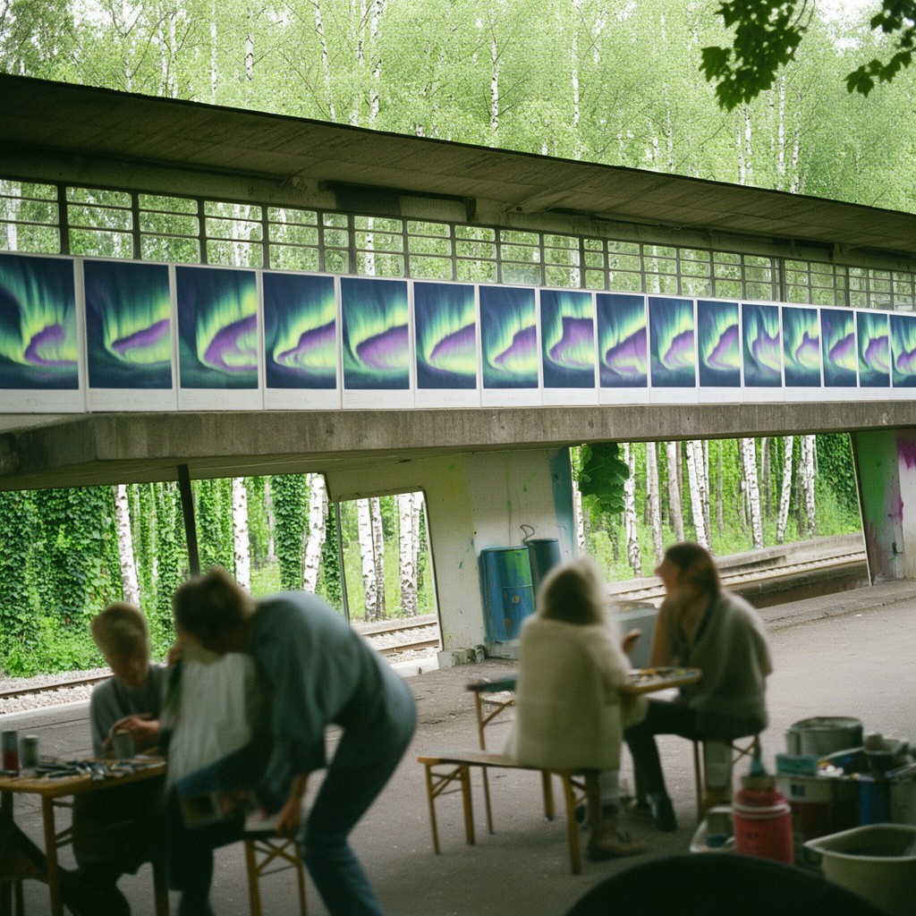Nordlyset – Ulla Hvidtfeldts plakatfrise